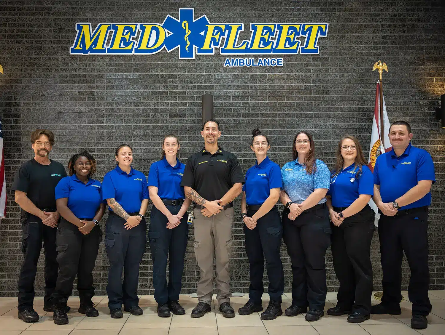 Diverse Med Fleet Ambulance team of 9